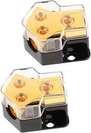 Car Audio System Splitter 2pcs Distribution Block Ground Line Output Converter for Car Amplifier Setup