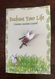 Enchant Your Life Genuine Austrian Crystal Fairy Faerie Pin Brooch New