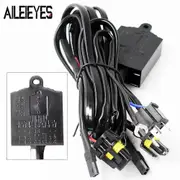 H4 Relay Wiring Harness Hid Hi/Lo Controller For Car Headlight Bi-xenon Projector Lens Bulb Retrofit Waterproof 35W/55W Black
