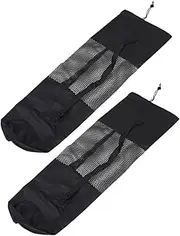 KOMBIUDA Thick Yoga Mesh Pouch Yoga Pad for Knees Non-Slip Exercise Mat Tote Bag