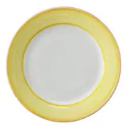 G.E.T. PA1600901424 Corona Calypso Yellow Porcelain 6.5" dia. Plate - 2 Doz