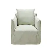 [James Lane] Como Rocker Swivel Chair Linen Oatmeal