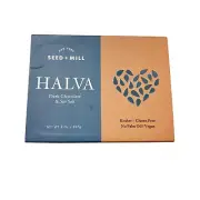 Seed + Mill Halva Dark Chocolate & Sea Salt Kosher Gluten Free Vegan 8 Oz/227g N