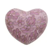 At Peace Memorials Essence Rose Heart Keepsake w/ Velvet Box Cremation Urn, 3 CI
