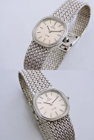 真品 OMEGA 歐米茄正226白K金 手上鍊機械女錶