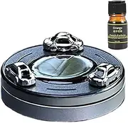 Solar Power Car Air Freshener – Auto Dashboard Diffuser, Scent Toy | Sunlight Activated Fragrance Propeller, Solar Rotating Car Device, Silent Odor Control Ornament, Eco Deodorizer