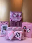Hello Kitty Make Up Brush Set,’ Spa Strips Headband, 60 Pre-wet Wipes Gift Set