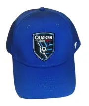 San Jose Earthquakes Quakes MLS Soccer Mens Stretch Fit hat hat sz. Large/XL New