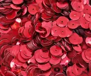 Lot of 2,000 pcs Metallic Red 8mm Round Cup Loose Sequins Sewing Crafts