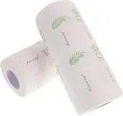 2 Rolls Kitchen Cleaning Paper Towels Oil Absorbent Wipes for Range Hood Tiles Counters Kitchen Accessories Versatile Cleaning