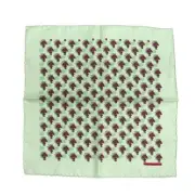 Hermes Carre 45 Petit Palm Tree Light Green Silk 100 20250107