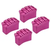 4Pcs Rubber Steep Ladder Accessories Non-Slip Feet Mat Thicken Pad Cover Red
