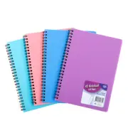 A4 Notebook Basic Spring PP Col 120 Pages 60 GSM Ruled Lines