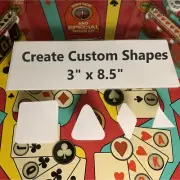 3" x 8.5" Pinball Mylar Sheet - Fix Cupped, Sinking Inserts! Protect Playfields!