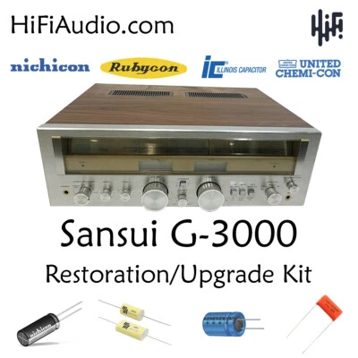Sansui G3000 rebuild restoration recap service kit fix repair capacitor