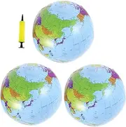 Inflatable Globe Ball Toddler-Friendly Compact Multipurpose Learning Tool Decorative for Home Office Random