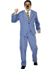 NEW TV Adult Danger Mouse Penfold Hamster Blue Fancy Tux Business Suit COSTUME