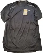 Nike Dry Miler Men's Running Shirt, AJ7565-010，Black, Small