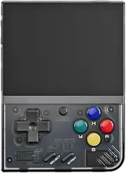 Miyoo Mini Plus 3.5-Inch Handheld Game Console with Built-in Games OnionOS Retro Gaming System (Transparent Black 128G)