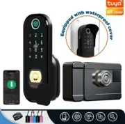 Tuya Smart Lock Waterproof Wifi Fingerprint Rim Lock Door Lock Home Security