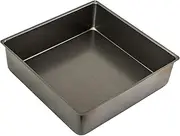 Bakemaster Deep Cake Pan Non-Stick Loose Base Square, Grey, 40063