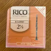 Rico Bb Clarinet Reeds, Strength 2.5, Value 12-pack New Old Stock