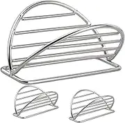 NAMOARLY 3Pcs Stainless Steel Taco Holders Burrito Stands for Serving Tacos Pancakes More Compact Design for Easy Storage Easy to Clean