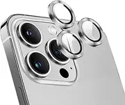 [4 Pack] T Tersely Camera Lens Screen Protector for iPhone 14 Pro/iPhone 14 Pro Max 2022, 9H Transparent Camera Tempered Glass Grade Protective Cover - Silver
