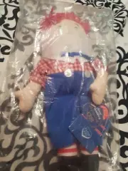 Applause Raggedy Ann and Raggedy Andy Vintage Dolls Pair In Plastic Unopened