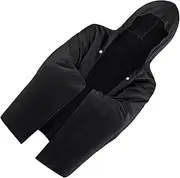 Surf Poncho Bathrobe Adjustable and Breathable for Adult Males Anti-Fog Quick Drying Microfiber Towels Beach Poncho, Black
