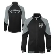 Outerstuff Los Angeles Kings NHL Girls' Youth (7-16) Full Zip Jacket, Black