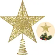 1× Glitter Star Christmas Tree Topper Ornaments Party Decoration Xmas Tree Decor