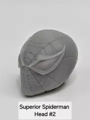 3d Print SUPERIOR SPIDERMAN HEAD #2 1:10 DIAMOND SELECT MCFARLANE DC MULTIVERSE