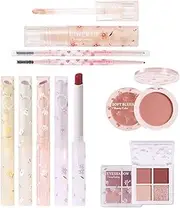8 In 1 Korean Makeup | Make Up Kits For Woman | Korean Make Up Set | Includes Concealer, Eyebrow Pencil, 4 Velvet Lipstick, Eye Shadow, Blush | Make Up Set For Beginners
