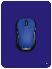 Small Mouse Pad 15 x 20 cm, Audimi Mini Mouse Pad Thick for Laptop Wireless Mouse Home Office Travel, Portable & Washable (Blue)