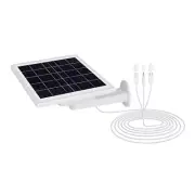 2X(8W Solar Panels for Security Camera Built-in Battery with 3-In-1 Cable5699