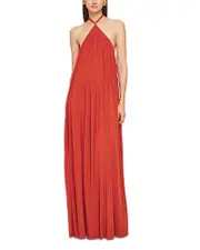 Ronny Kobo Crystal Halter Neck Dress
