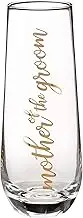 Lillian Rose G116 MG Mother of Groom Stemless Champagne Wedding Toasting Glass, 2x2x5.75, Gold
