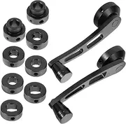Car Window Crank Handle Replacement Stylish Aluminum Pair for Opening and Closing
