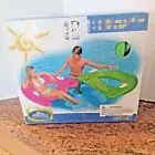 New Intex Sit 'N Float Inflatable Pool Lounge w/ Cup Holders, Green