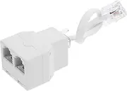 SOPOTUTU Phone Jack to Ethernet Adapter Detachable Telephone Line Splitter for Home Use Compatible Phone Standards Stylish Design Convenient and Portable
