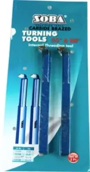 Set of Two 10mm Internal Threading lathe Tools for Boxford 131337