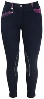 [HyPERFORMANCE] Womens/Ladies Jean Look Jodhpurs (UK Size: 26in) (Navy/Port Royal)