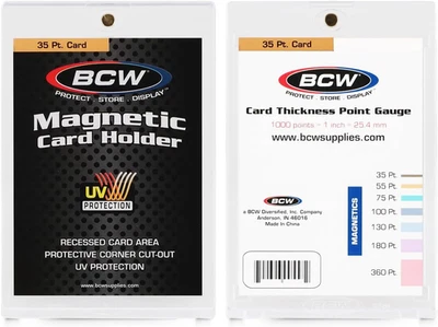 35pt One Touch Magnetic Card Holder UV Protection Hard Case