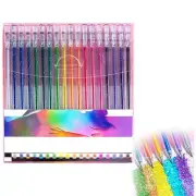 Glitter Gel Pen Set, 18 PCS Glitter Gel Pens Colored Glitter Markers for2717