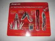 Snap-on 4 Piece Multi Tool, 2 Folding Knives & Flashlight Set New Sealed