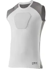 McDavid HEX Chest Protector Body shirt Heart Guard Mesh Top Youth XL White NEW