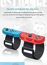 [2in1 Pack] Wrist Strap of Joy-Con for "Just Dance 2020/2019/2018/2017", Cochanvie Adjustable Elastic Wrist Band Cuff for Nintendo Joy-Con Left/Right (Fit for 4.72-7.5 Inches Wrist)