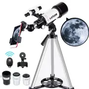 LUXUN Telescope for Astronomy Beginners Kids Adults, 70mm Aperture 400mm Astronomical Refracting Portable Telescope - Tr