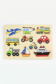 Puzzle W Knobs -Transportation 29X21cm